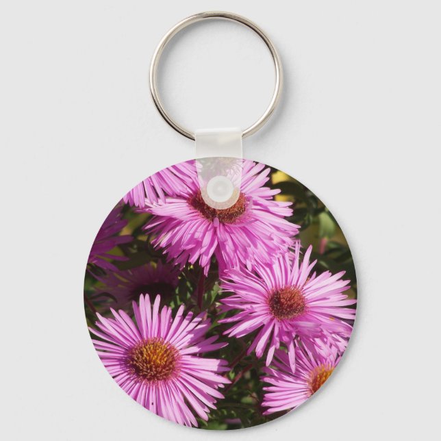 Fall Aster Keychain (Front)