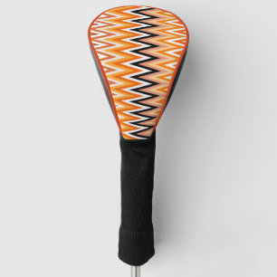 Fall Autumn Colour Chevron Pattern Golf Head Cover