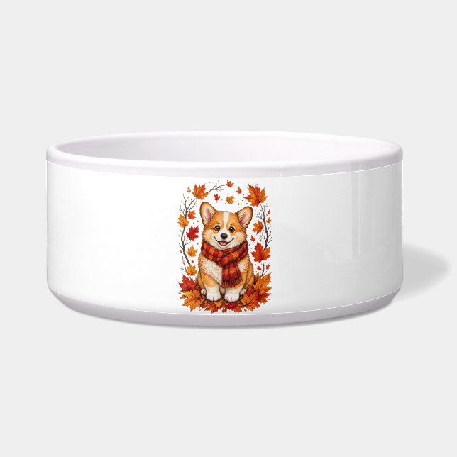 Fall Autumn Corgi Dog Cozy (Front)