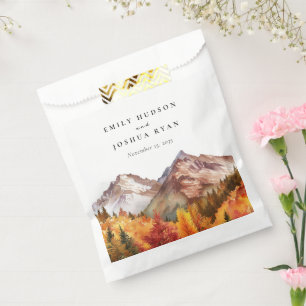 Fall Autumn Elegant Wedding Favour Bag