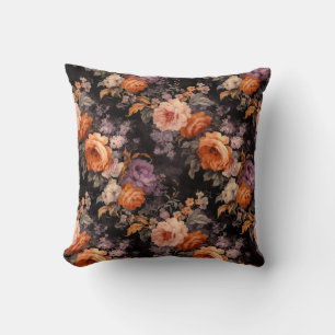 Fall Autumn Floral Throw Pillow