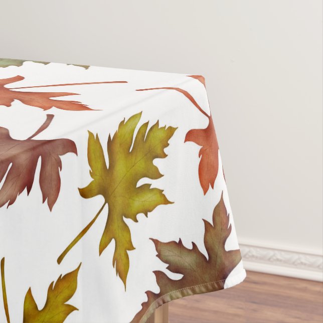 Fall Autumn Foliage Rustic Thanksgiving Tablecloth (In Situ)