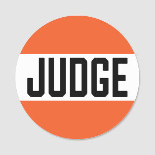 Fall Autumn Halloween Contest Judge Name Tag