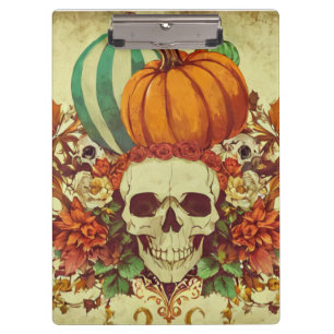 Fall/Autumn/Halloween/pumpkin/skeleton  Clipboard