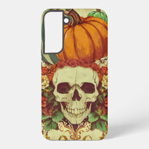 Fall/Autumn/Halloween/pumpkin/skeleton  Samsung Galaxy Case