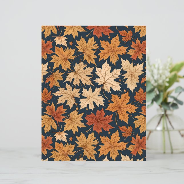 Fall & Autumn Harvest Leaves (Standing Front)
