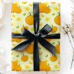 Fall Autumn Harvest Pumpkins and Flowers Pattern Wrapping Paper<br><div class="desc">This Fall Autumn Harvest Pumpkins and Flowers Pattern Wrapping Paper captures the essence of the autumn season. Featuring vibrant pumpkins,  delicate flowers,  and seasonal foliage,  this design brings a festive and warm touch to gift wrapping,  perfect for Thanksgiving,  harvest celebrations,  and fall-themed occasions.</div>