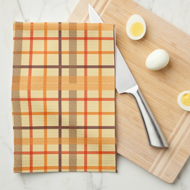Fall Autumn Harvest Thanksgiving Pumpkin Spice Kitchen Towel (Quarter Fold)