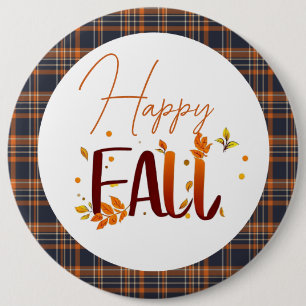 Fall/Autumn/Leaves 6 Inch Round Button