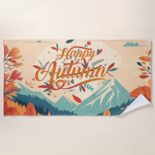Fall/Autumn/leaves/colourful Beach Towel