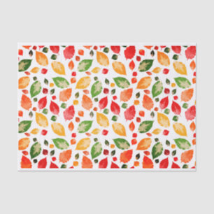Fall Autumn Leaves Colourful Rustic Tissue Paper