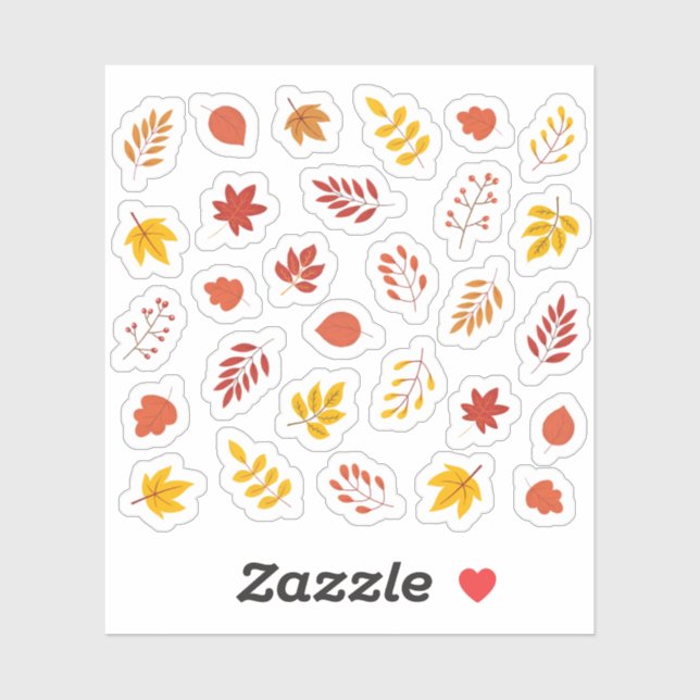 Fall Autumn Leaves Cozy Deco Aesthetic Leaf  (Sheet)