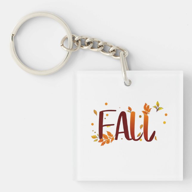 Fall/Autumn/Leaves  Keychain (Front)