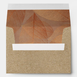 Fall Autumn Leaves Kraft Envelope