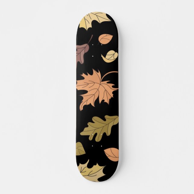 fall, autumn, leaves, leaf skateboard (Front)