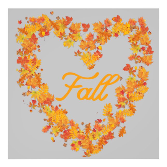 Fall Autumn Leaves     Photo Print (Front)