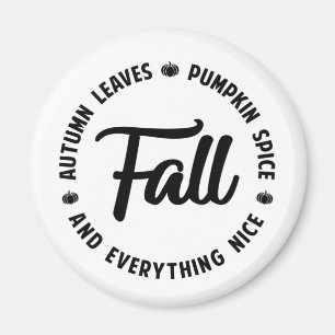 Fall- Autumn Leaves - Pumpkin Spice Magnet