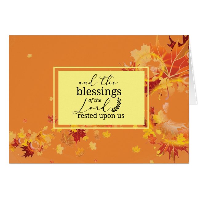Fall Autumn Leaves Religious Quote Overlay (Front Horizontal)