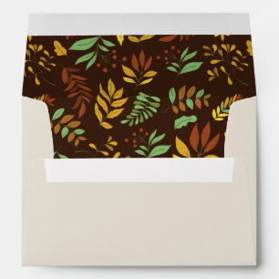 Fall Autumn Leaves Return Address Envelopes