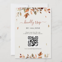 Fall Autumn Leaves Rustic Country Boho Wedding  In