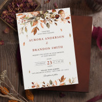 Fall Autumn Leaves Rustic Country Boho Wedding In