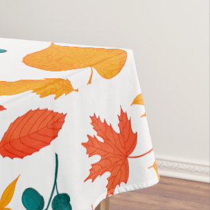 Fall Autumn Leaves Thanksgiving Tablecloth