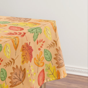 Fall Autumn Leaves Thanksgiving Tablecloth