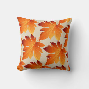 Fall Autumn Leaves Throw Pillow