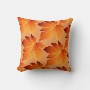 Fall Autumn Leaves Throw Pillow