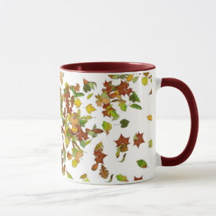 FALL / AUTUMN LEAVES,White Mug