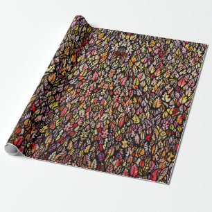 Fall Autumn Leaves Wrapping Paper