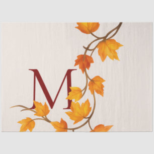 Fall Autumn Maple Leaves Branch Tissue Paper