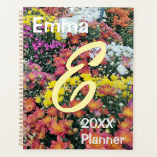 Fall / Autumn Mum flowers Planner