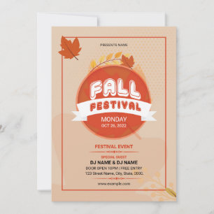 Fall / Autumn Party Flyer Template