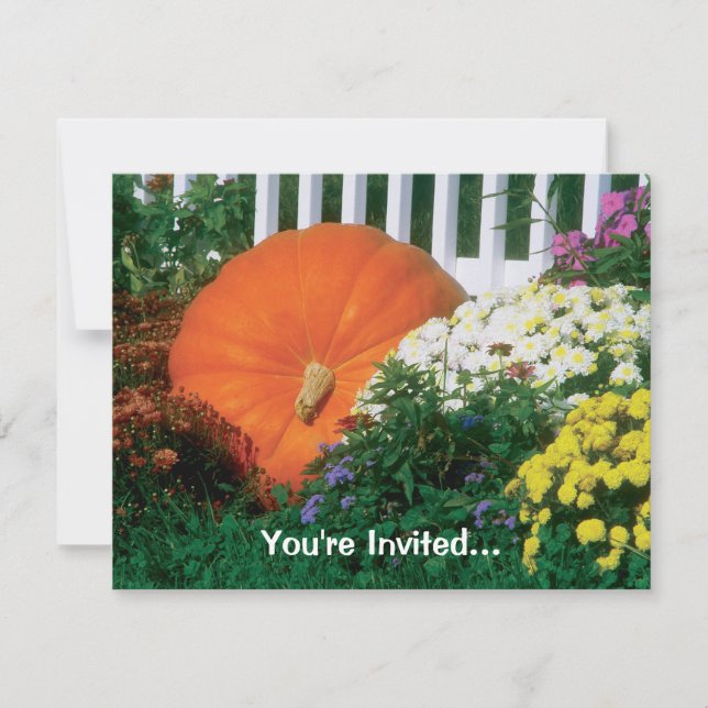 Fall Autumn Party Invitation (Front)