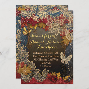 FALL AUTUMN PARTY INVITATIONS