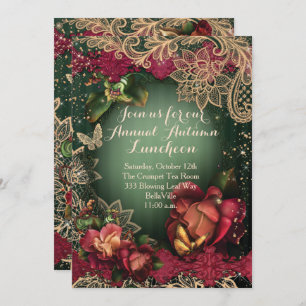 FALL AUTUMN PARTY INVITATIONS