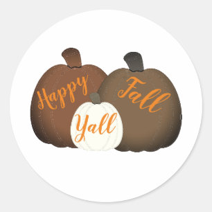 Fall/Autumn/Pumpkin    Classic Round Sticker
