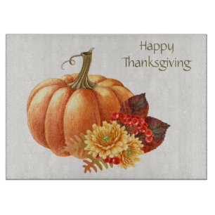 Fall Autumn Pumpkin Cutting Board