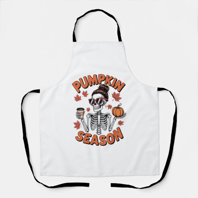 Fall Autumn Pumpkin Season Apron (Front)