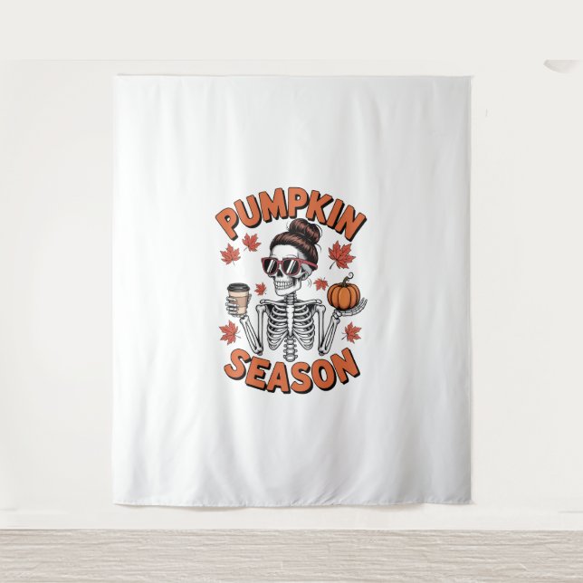 Fall Autumn Pumpkin Season Tapestry (Front)