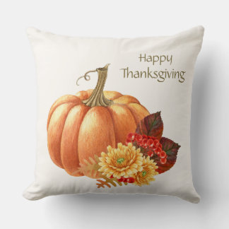 Fall Autumn Pumpkin Throw Pillow