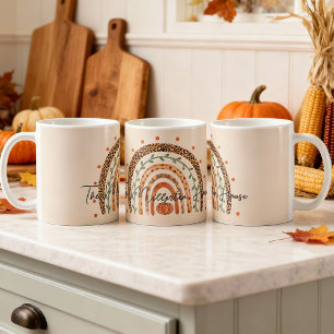Fall Autumn Rainbow  Coffee Mug