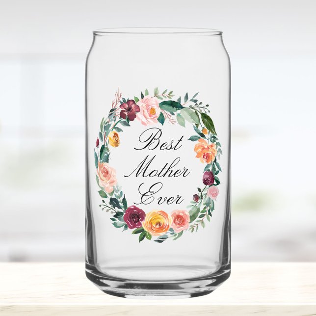 Fall Autumn Rose Flower Floral Wreath Best Mother (In situ)