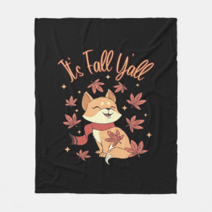 Fall Autumn Season Collection It’s Fall Y’all Fall Fleece Blanket