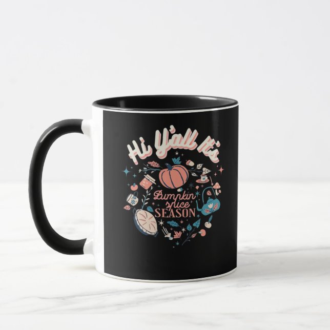 Fall Autumn Season Collection Y’all It’s Pumpkin S Mug (Left)