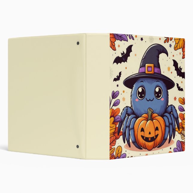 Fall/autumn/spider/witch/halloween Binder (Background)