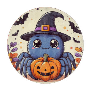 Fall/autumn/spider/witch/halloween Cutting Board