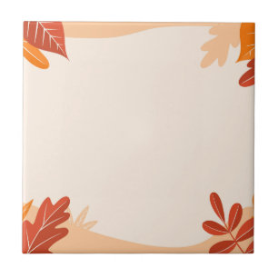 Fall Autumn Thanksgiving Harvest Leaves Falling Tile