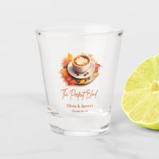 Fall Autumn The Perfect Blend Couples Shower Shot Glass